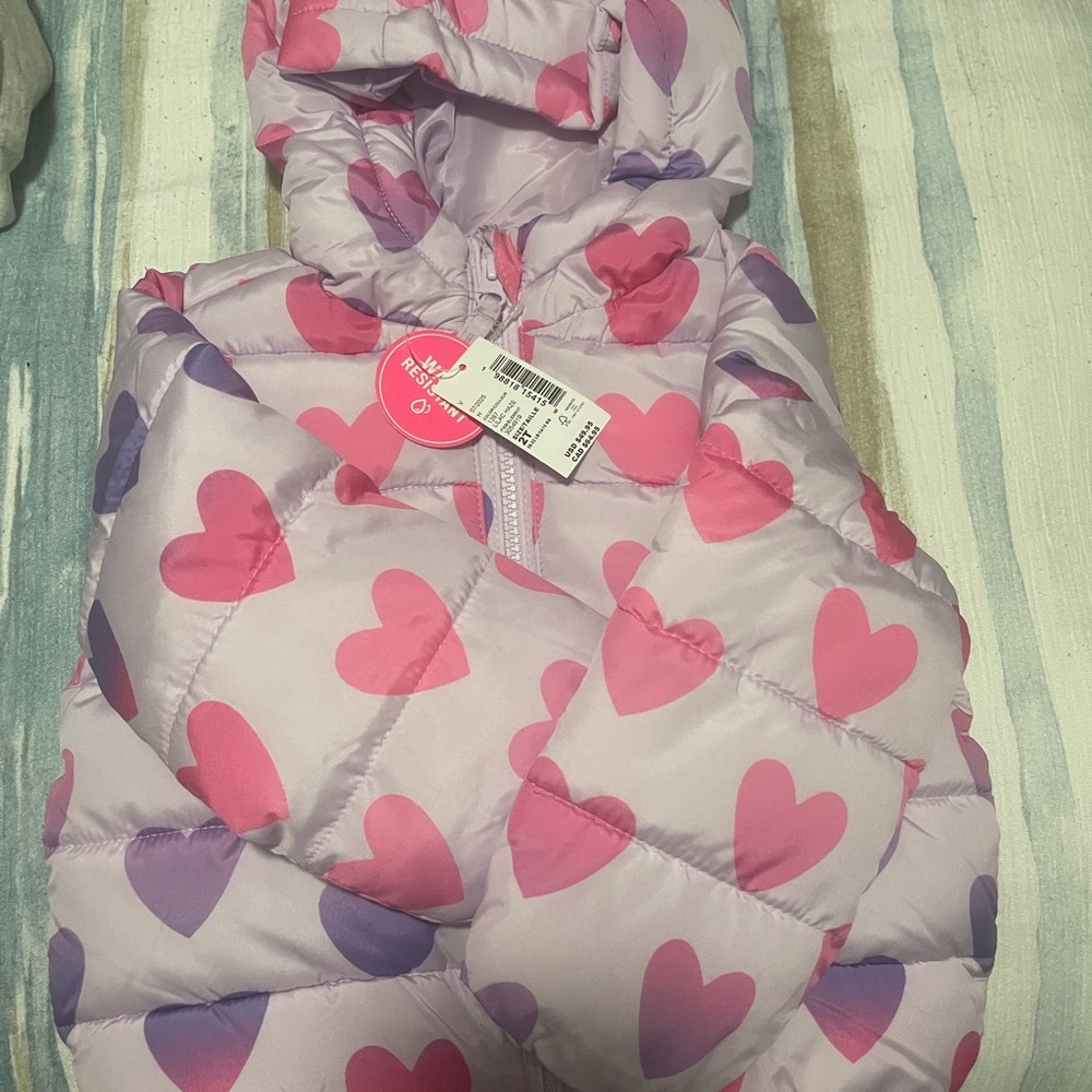 The Children's Place Lavender Puffer Jacket